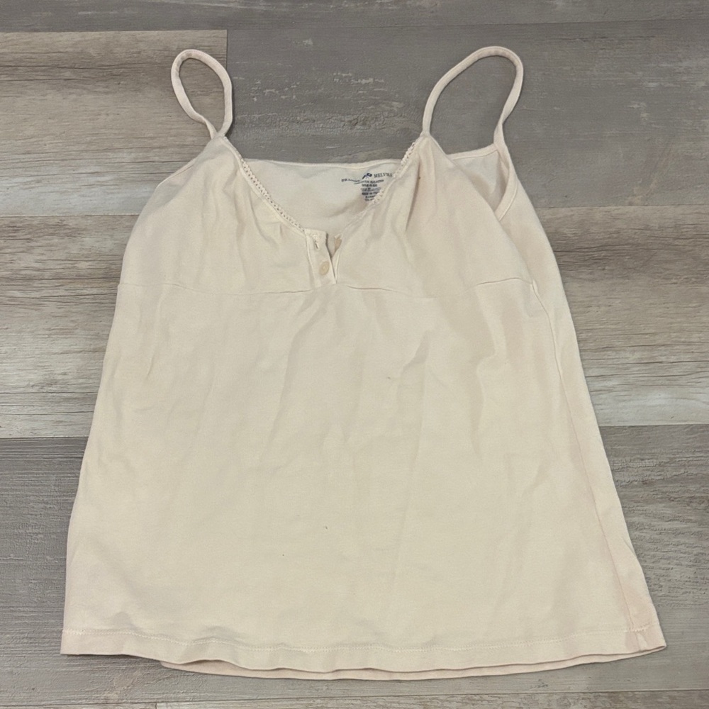 Women's Cream Spaghetti Strap Top